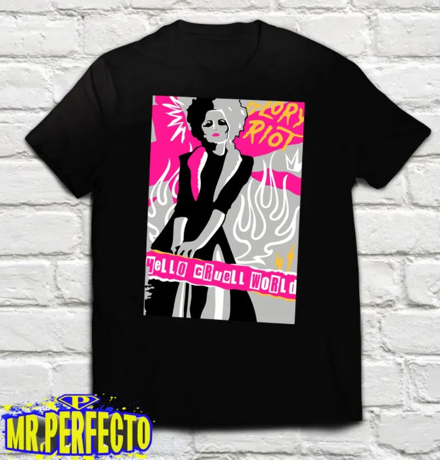 Hello Cruel World Tee Mr Perfecto Brand 